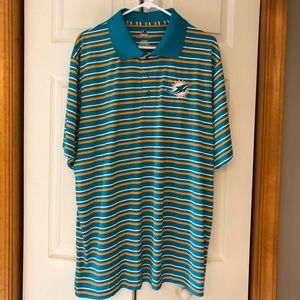 Brand New without tags Miami Dolphin polo shirt